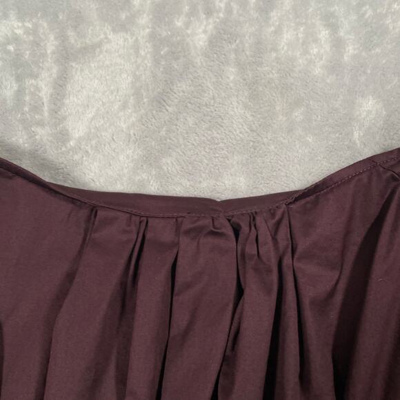 COS Dress 6 Puff Sleeve Midi Prairie Cottage Milkmaid Witchy Goth Flowy Pleated - Picture 8 of 16